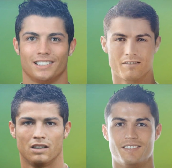 Vídeo mostra mudanças no rosto de Cristiano Ronaldo na última década