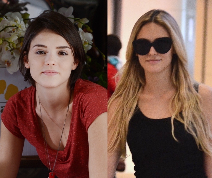 Isabelle Drummond exibe novo visual loiro em aeroporto