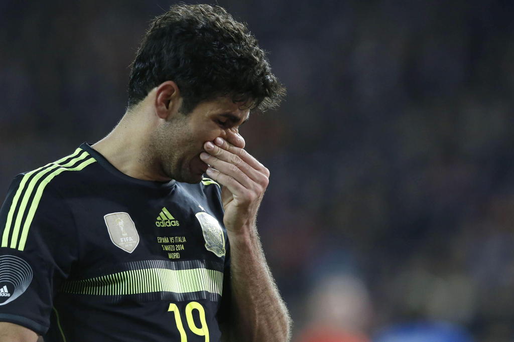 9 - O atacante Diego Costa ficou na nona posição da lista