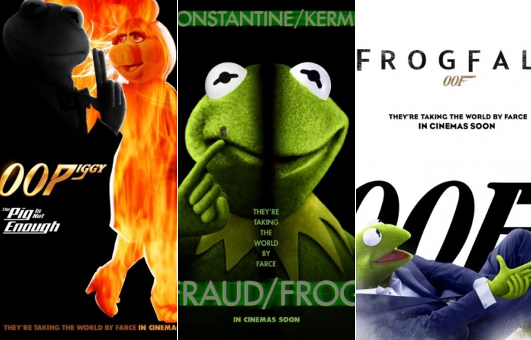 Muppets 2 ganha pôsteres que parodiam filmes de James Bond