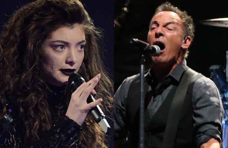 Bruce Springsteen faz cover de 'Royals' e Lorde fica emocionada
