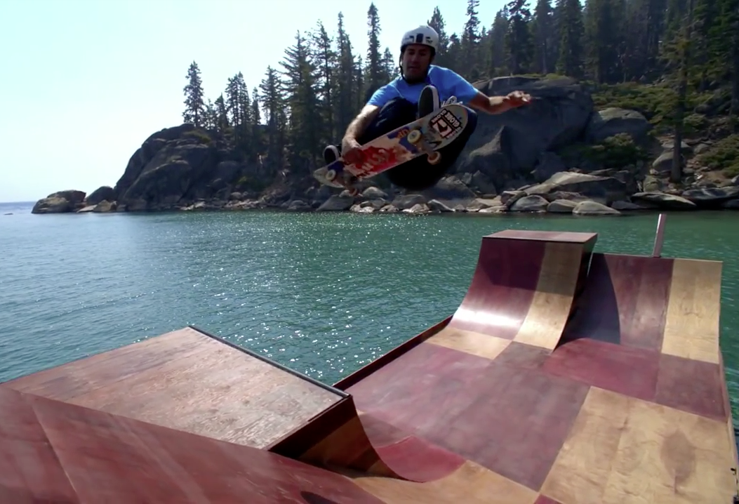 Bob Burnquist testa os limites com rampa aquática; veja!