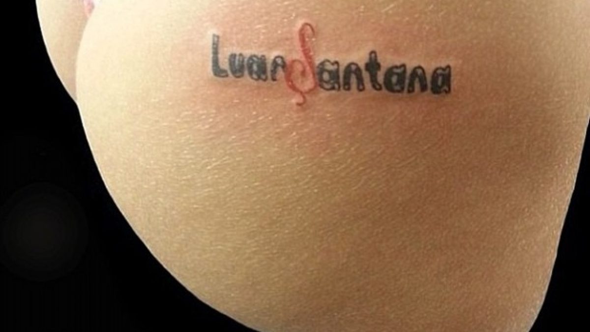 Fã tatua nome de Luan Santana no bumbum – Vírgula