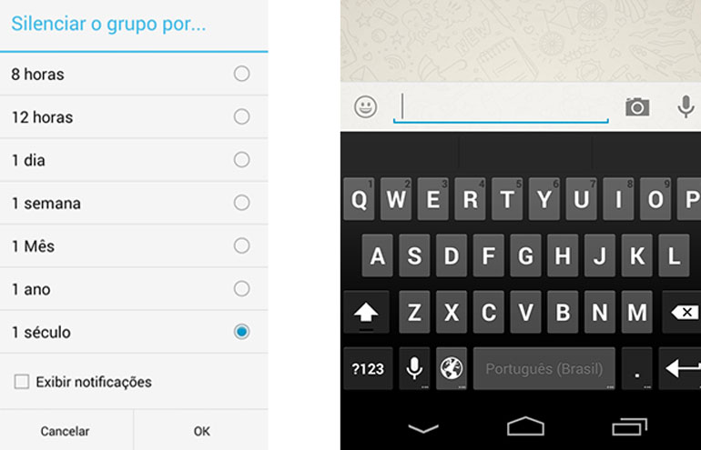 Atualização do WhatsApp permite silenciar conversas por até um século
