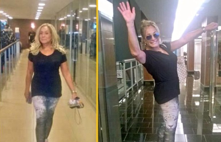 Susana Vieira publica foto na academia e diz que beijar na boca é o segredo da longevidade