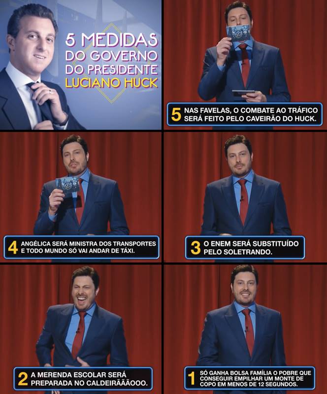 ‘Tucano ele já é’, satiriza Danilo Gentili sobre possível candidatura de Luciano Huck
