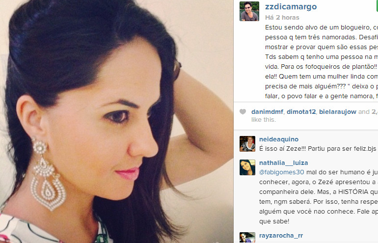 Zezé Di Camargo faz desabado em rede social e assume namoro