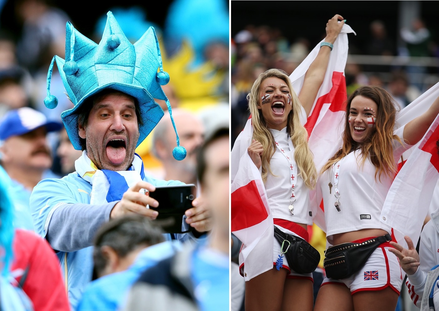 Torcida de Inglaterra e Uruguai dão show na Arena Corinthians; veja a galeria
