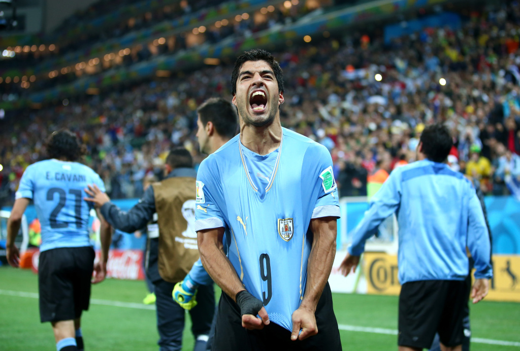 6 - Luis Suárez, por conta de sua mordida, ficou na sexta posição