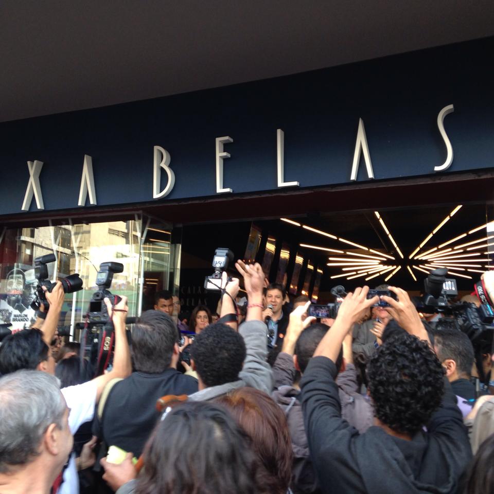 Cine Caixa Belas Artes foi inaugurado neste sábado com prefeito, lotação e troca de filmes