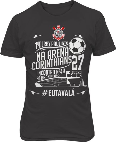 Corinthians lança camisa comemorativa para o primeiro clássico do novo estádio