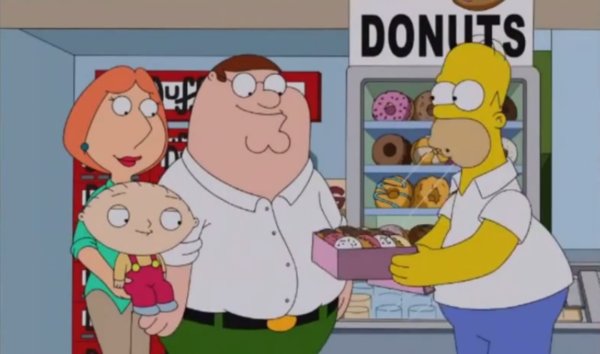 Os Simpsons e Uma Família da Pesada se encontram no trailer de episódio especial