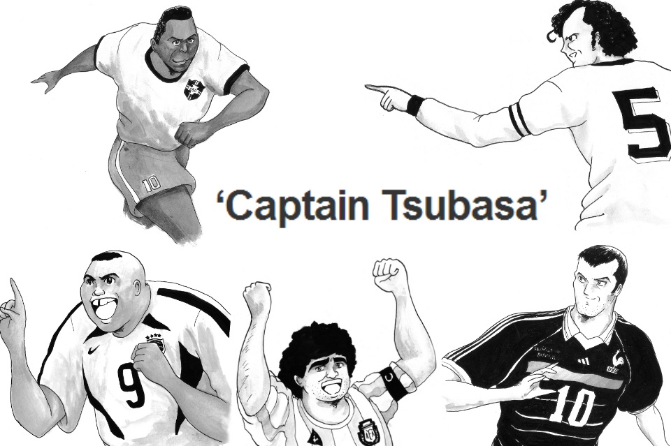 Pelé, Zidane, Maradona, Ronaldo e Beckenbauer ganham versões de desenho japonês