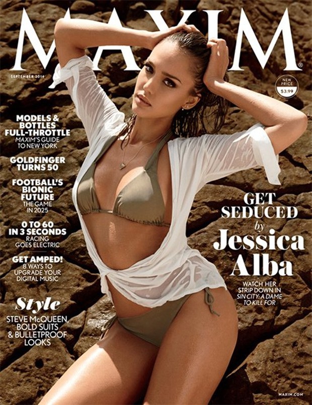 Jessica Alba super sexy na capa da 