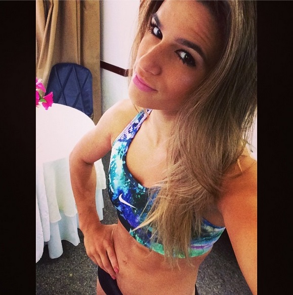As fotos antes e depois dos treinos também fazem muito sucesso no Instagram da ginasta