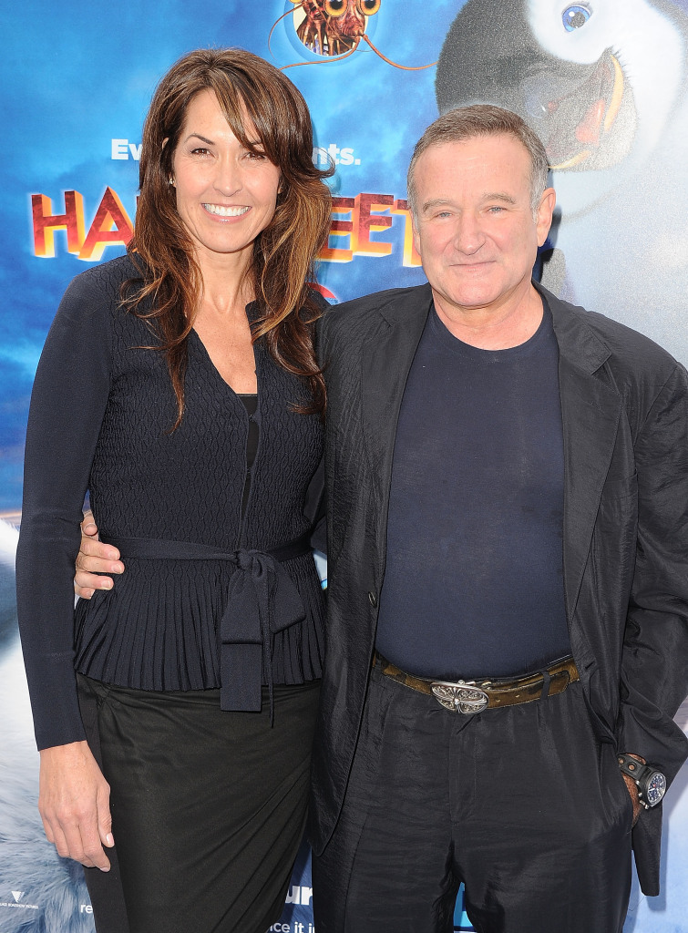 Susan Schneider com o ator Robin Williams