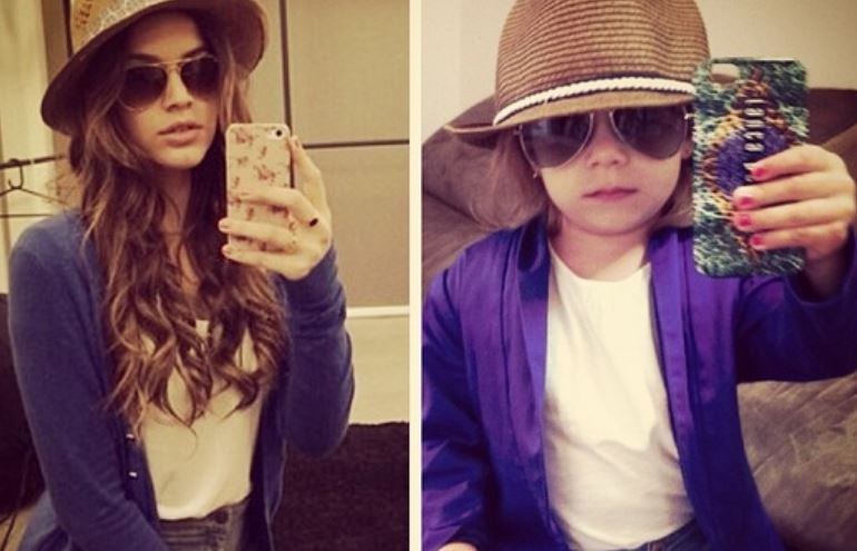Menina faz sucesso no Instagram reproduzindo looks de famosas
