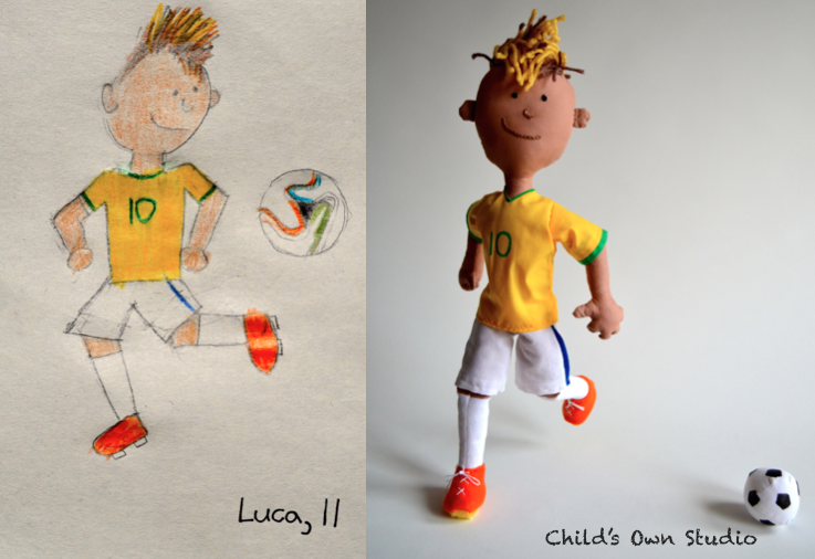 Artista transforma desenhos de crianças em brinquedos de verdade