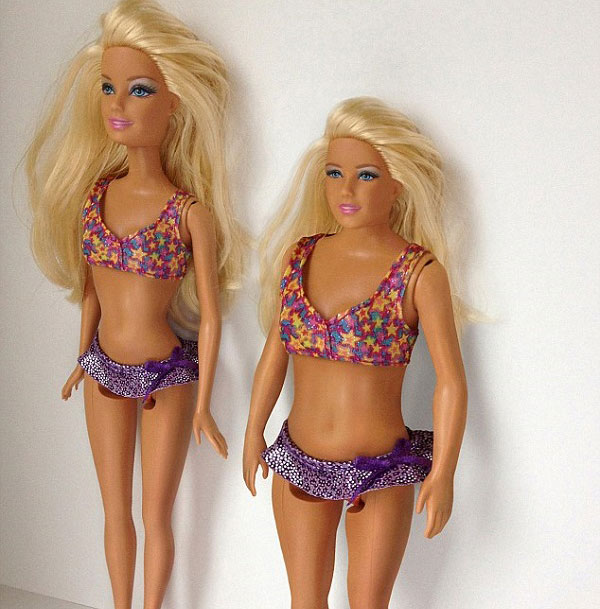 Artista cria sua própria Barbie com medidas "realistas"