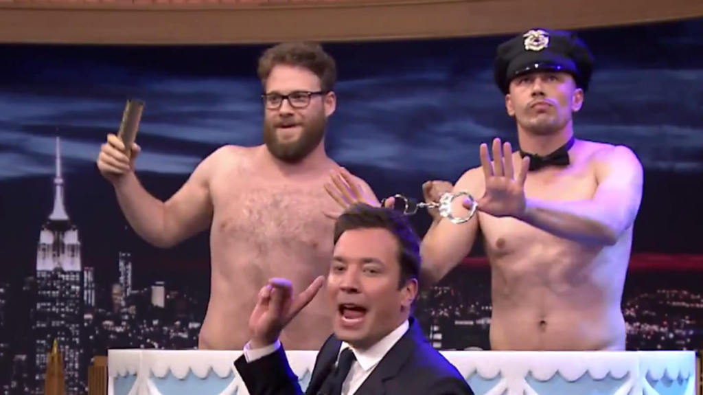 Seth Rogen e James Franco com certeza ultrapassam todos os limites do bromance. Além de fazerem TUDO juntos (filmes, etc), os dois ainda...