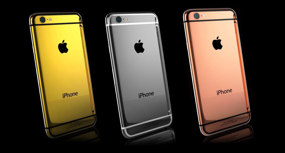 iPhone 6 ganha versões banhadas a ouro e platina e com aplicações de cristais Swarovski