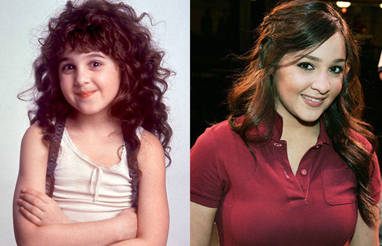 Alisan Porter em “A Malandrinha” (1991), aos 10 anos, e atualmente, com 33 anos