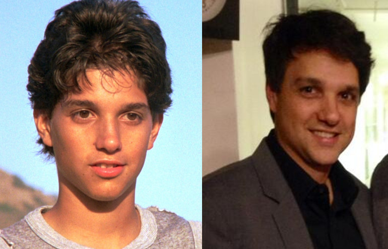 Ralph Macchio em Karatê “Kid - A Hora da Verdade” (1984), aos 23 anos, e atualmente, com 52 anos