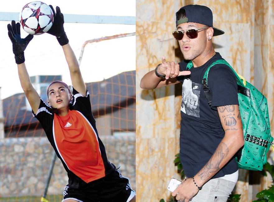 Goleira americana de 16 anos troca prêmio de R$ 25 mil por encontro com Neymar