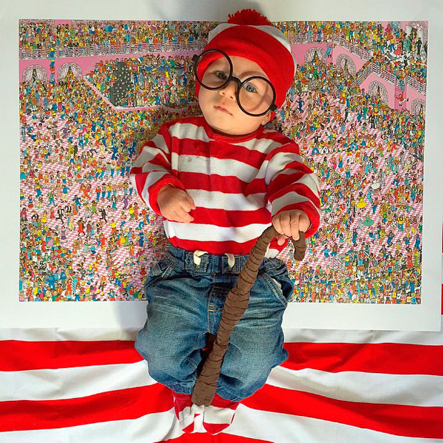 Em contagem regressiva para o Halloween, bebê usa uma fantasia diferente por dia