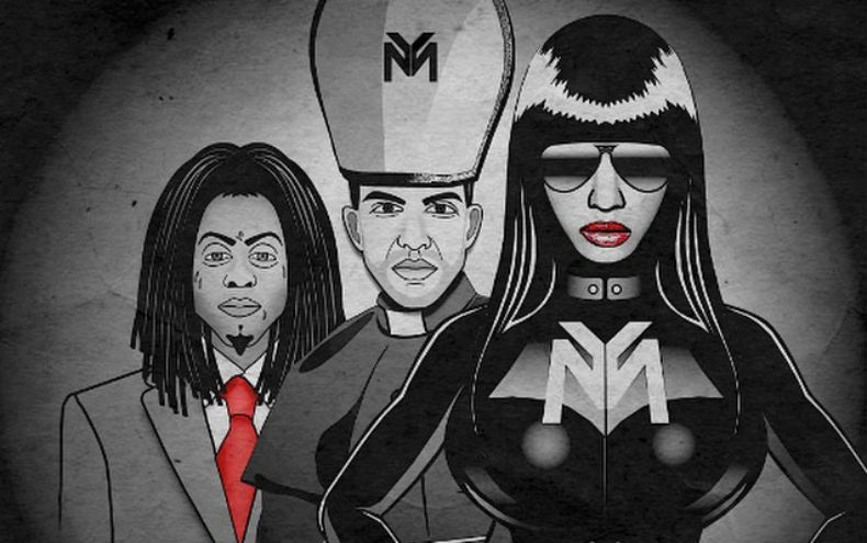 Nicki Minaj divulga imagem-teaser de novo single, parceria com Lil Wayne, Drake e Chris Brown