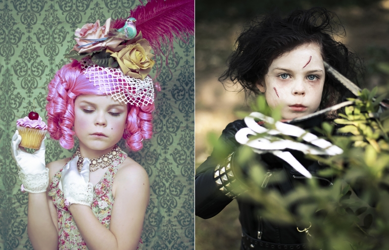 Fotógrafa transforma filha de 9 anos em personagens; veja imagens