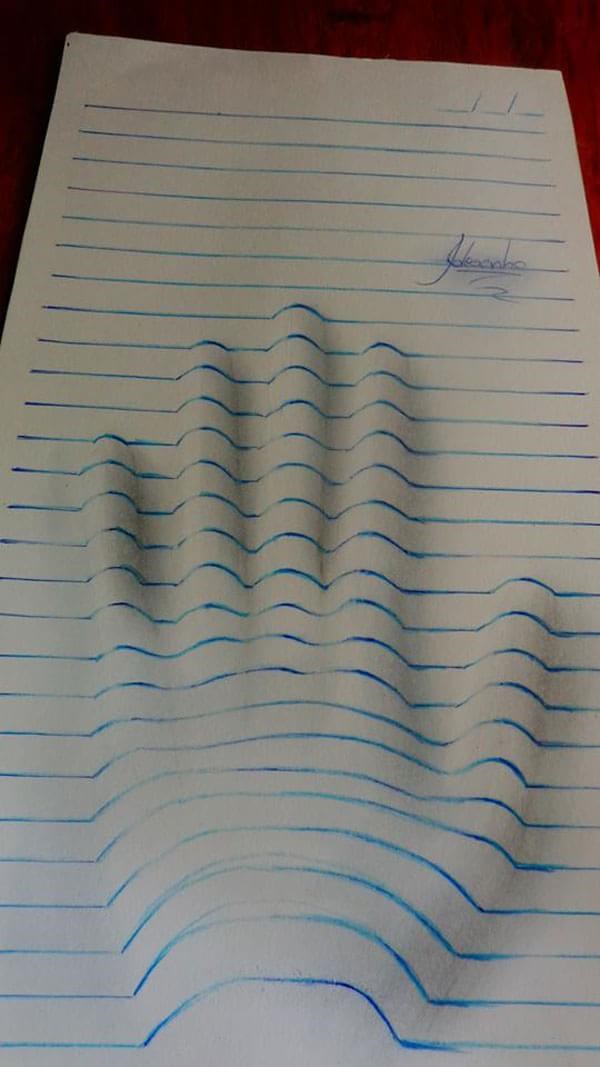 João Carvalho faz ilustrações que parecem 'pular' para fora das linhas do caderno