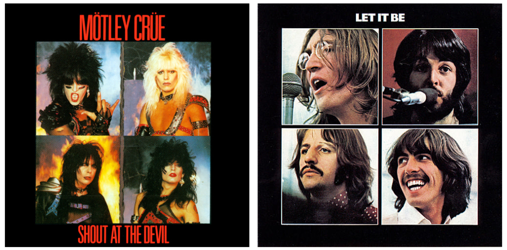 O Mötley Crüe também fez uma capa que parece Beatles