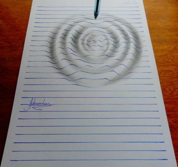João Carvalho faz ilustrações que parecem 'pular' para fora das linhas do caderno