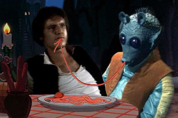 Dama e o Vagabundo versão Star Wars