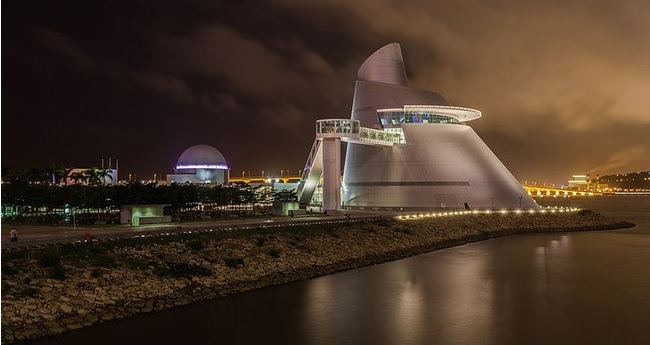 O escritório de arquitetura Pei Partnership projetou o Centro de Ciência de Macau, na China.
