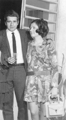 Com Walderez de Barros em 1969