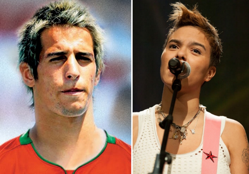 Fábio Coentrão e nossa cantora Maria Gadú