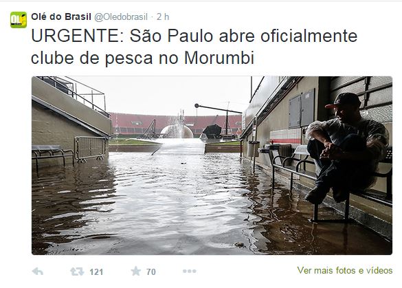 Obviamente os rivais não iriam perdoar