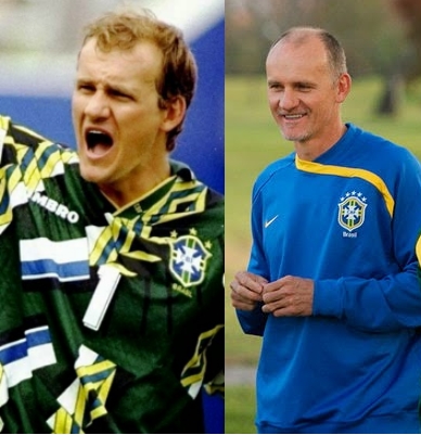 Taffarel antes e depois. Muita diferença em tão pouco tempo