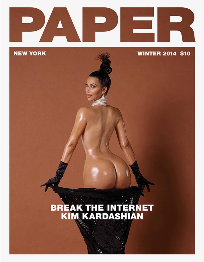 ...que Kim Kardashian prometeu e cumpriu! Ela quebrou a internet com a foto “artística” na revista Paper