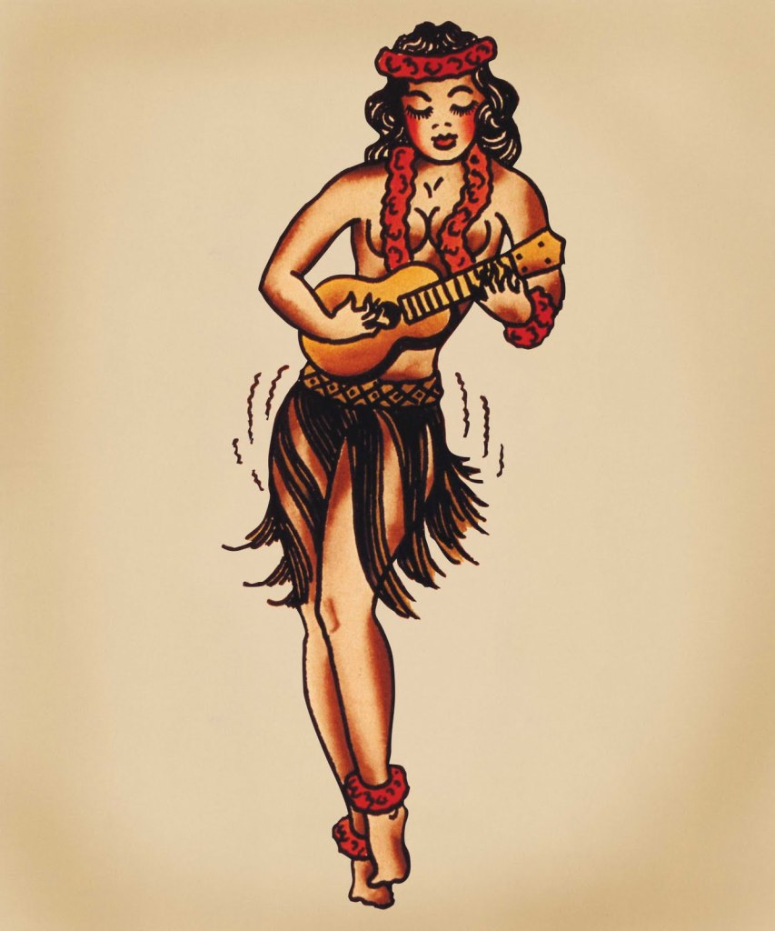 As pin ups fazem parte dos síbloso clássicos do Old School, como esta de Sailor Jerry