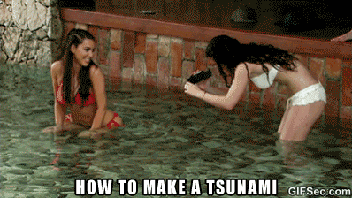 Ela foi alvo dos gifs mais engraçados do ano, onde é capaz de provocar uma tsunami 
