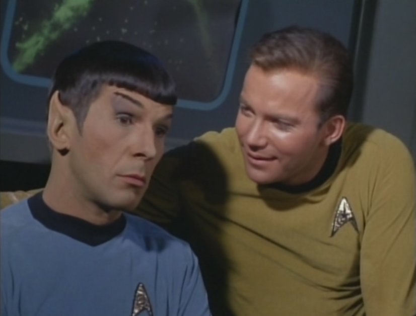 Na ficção, o que não falta é bromance, como a amizade profunda do Capitão Kirk (William Shatner) e Spock (Leonard Nimoy), na série Jornada nas Estrelas (Star Teck) de 1966