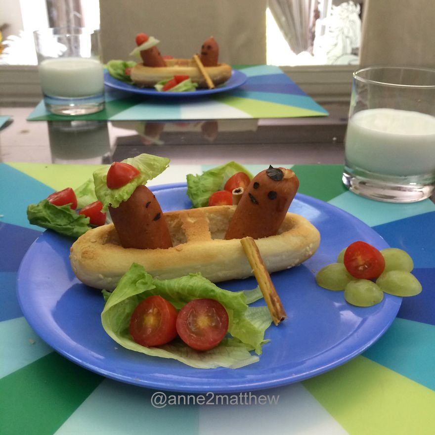 Anne Widya acorda até uma hora mais cedo para decorar o café da manhã de seus quatro filhos