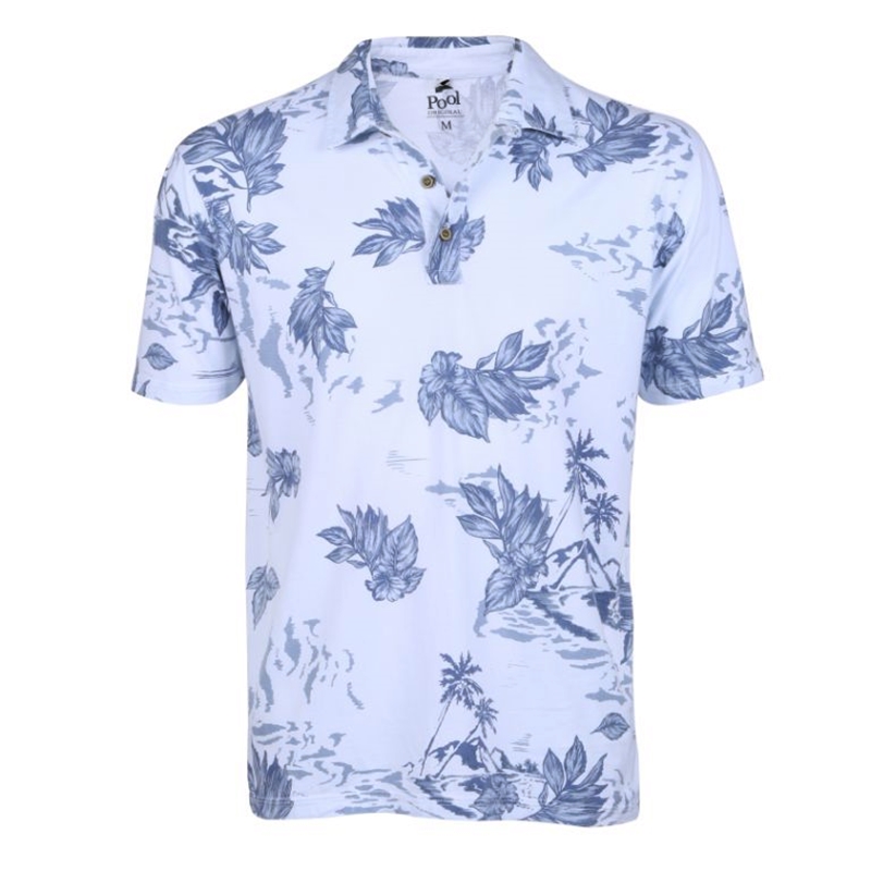 Camisa polo estampada;  R$ 59,90, na Riachuelo (www.riachuelo.com.br). Preço pesquisado em dezembro 2014, sujeito a alteração 