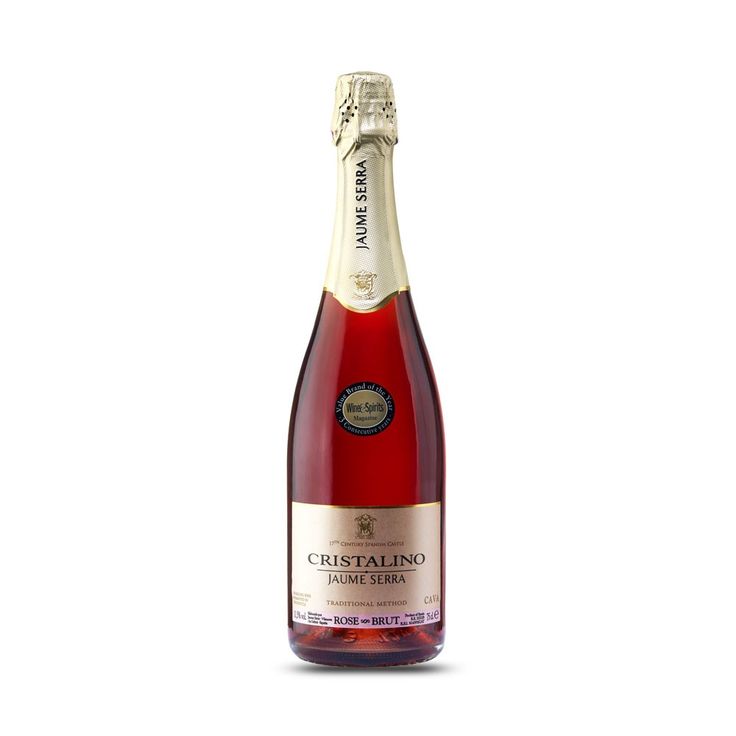 Espumante Cava Cristalino Brut Rose, espumante espanhol; R$ 42,42, na BuyWine (www.buywine.com.br). Preço pesquisado em dezembro de 2014, sujeito a modificações