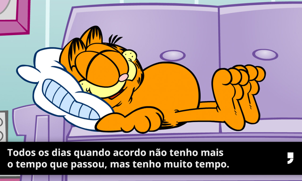 Garfield e as letras de Renato Russo tem tudo a ver, não?