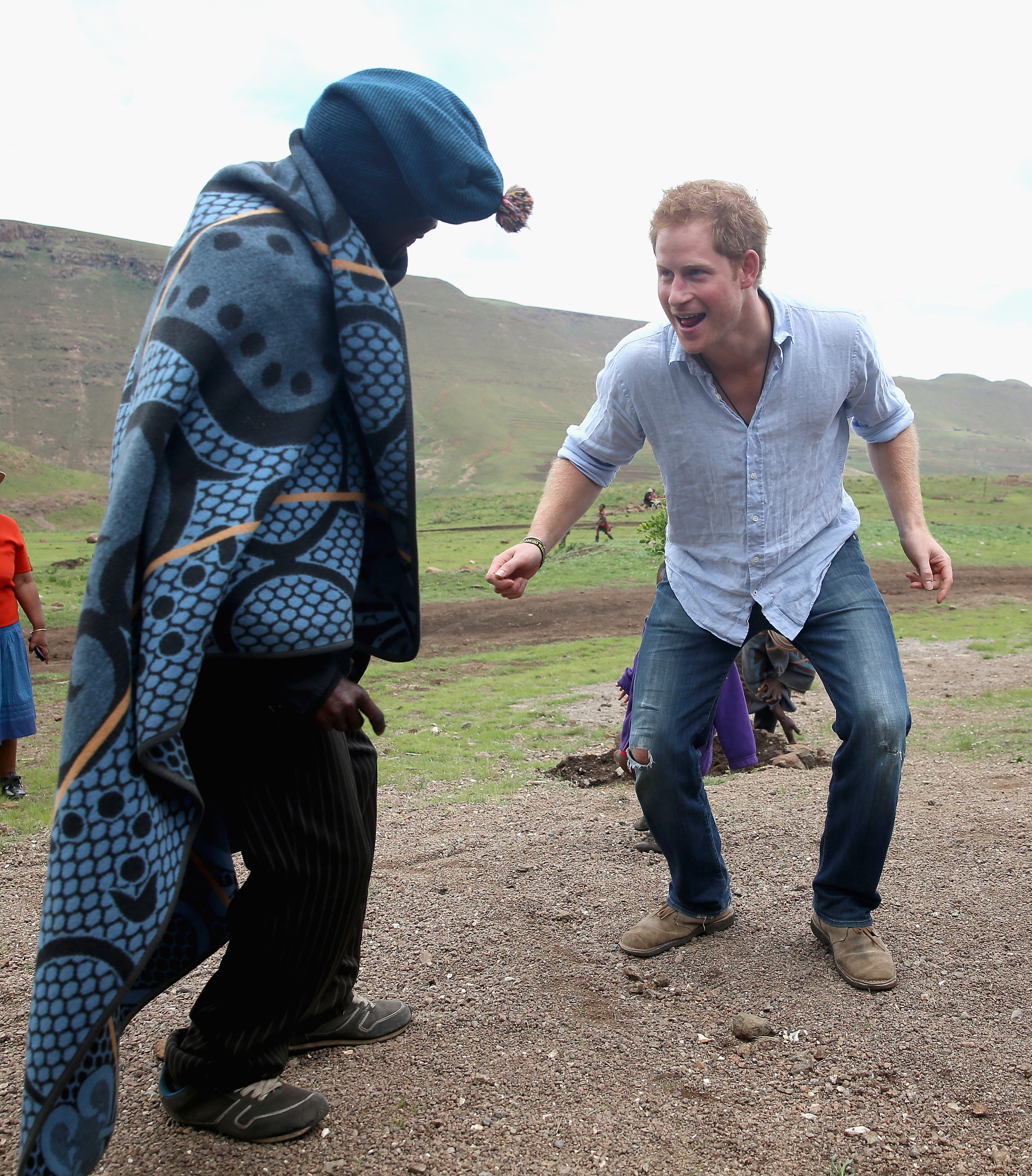 Príncipe Harry visita o Lesoto