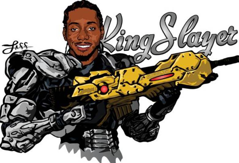 Kawhi Leonard, conhecido como King Slayer, ganhou um versão bastante estilosa em quadrinhos